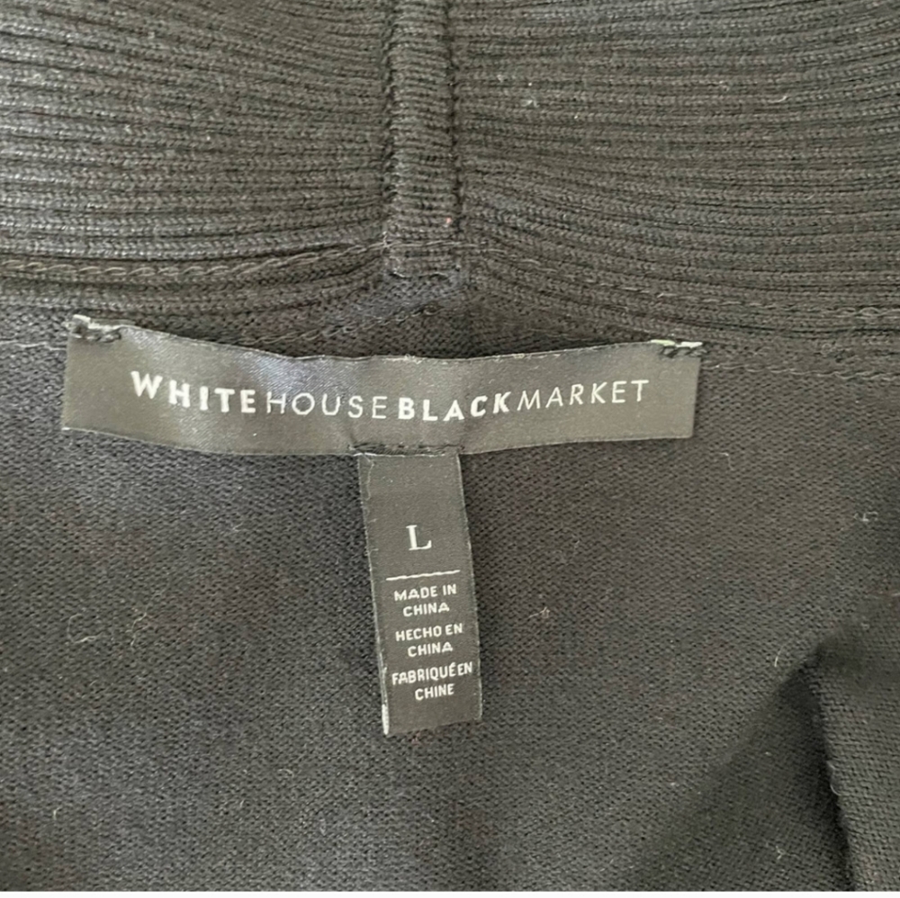 White House Black Market Ribbed Sweater in Black  size Large - Picture 9 of 10